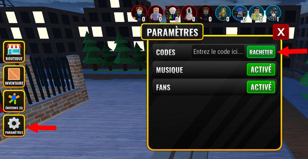 Comment activer les codes dans Dodgeball Legends