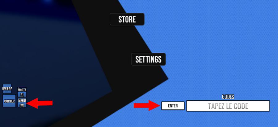 Comment activer les codes dans LOCKED