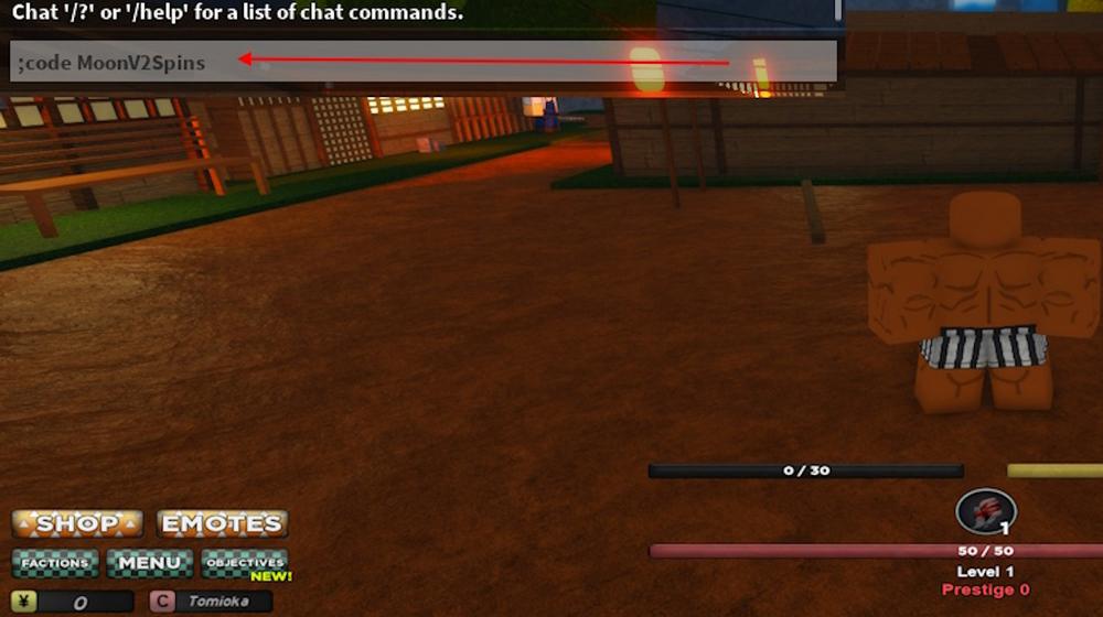 Comment activer les codes dans Slayers Unleashed