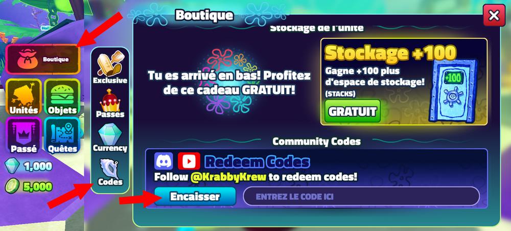 Comment activer les codes dans SpongeBob Tower Defense