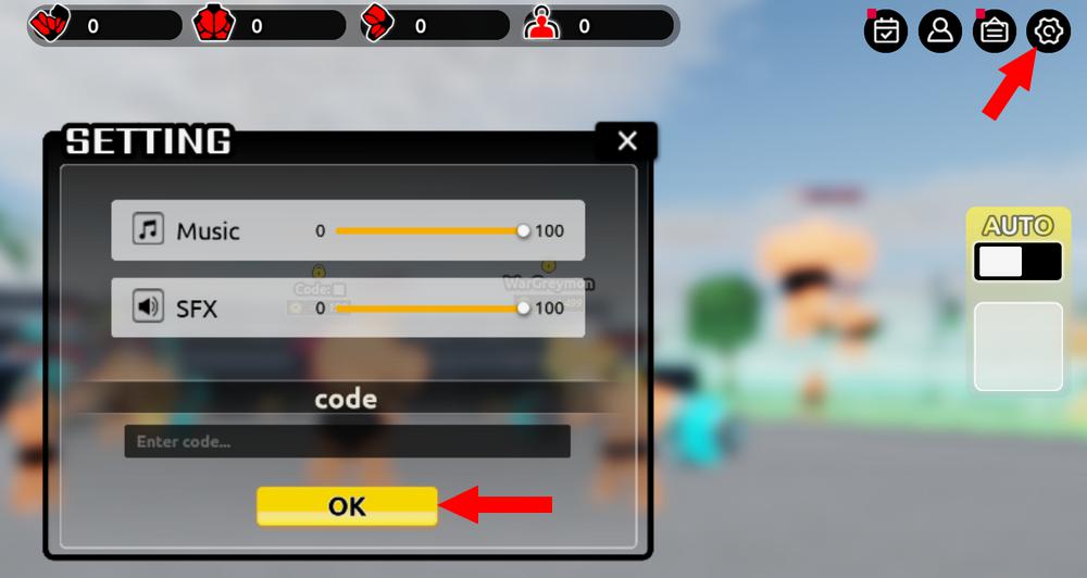 Comment activer les codes dans Train to Fight