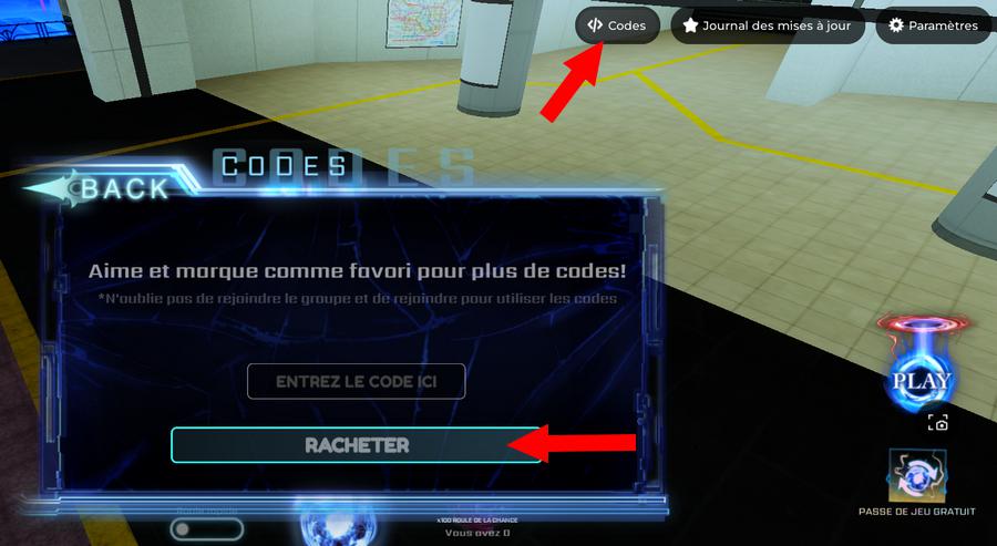 Comment activer un code dans Hunters