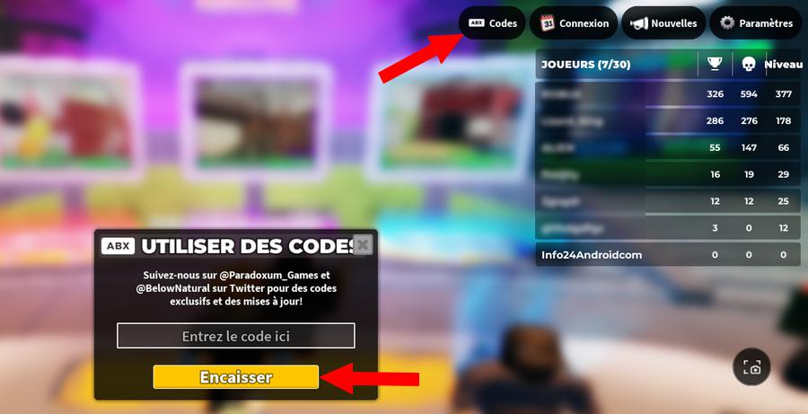 Comment activer un code dans Tower Defense Simulator