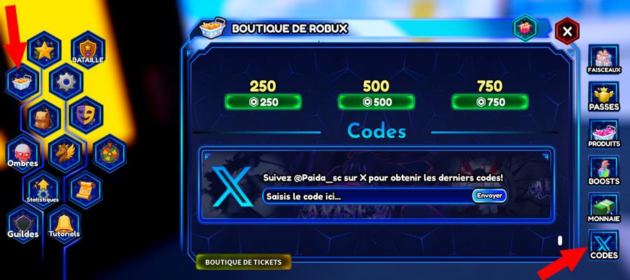 Comment utiliser les codes Arise Crossover