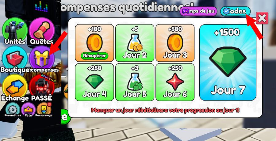 Comment utiliser les codes dans Skibidi Tower Defense