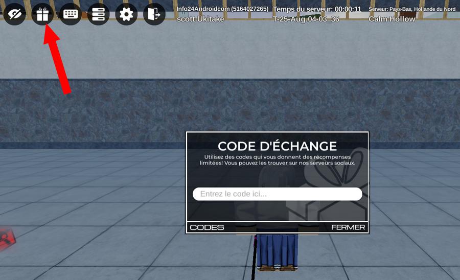 Comment utiliser les codes dans Type Soul