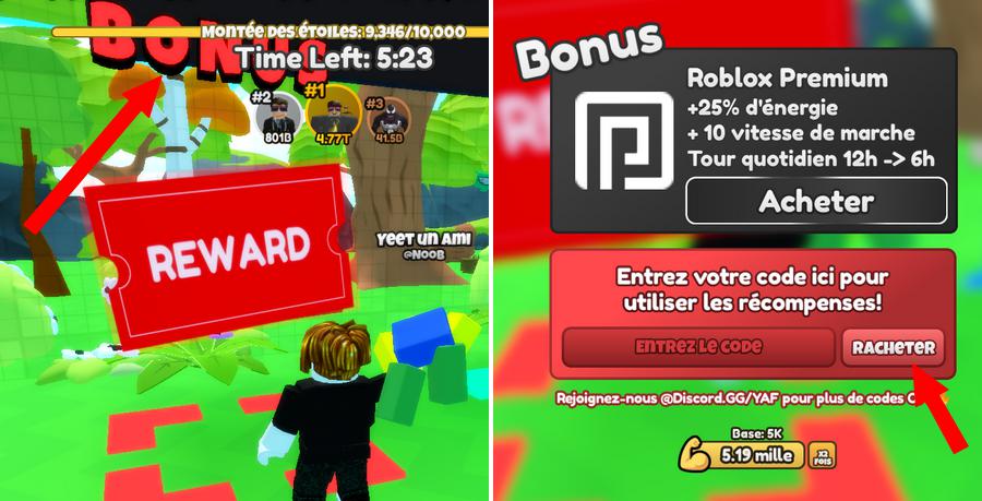 Comment utiliser les codes dans Yeet a Friend