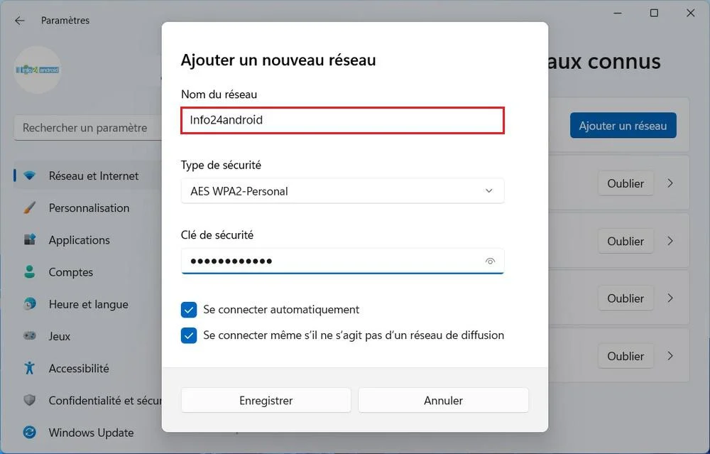 comment oublier un réseau Wi-Fi et le reconfigurer
