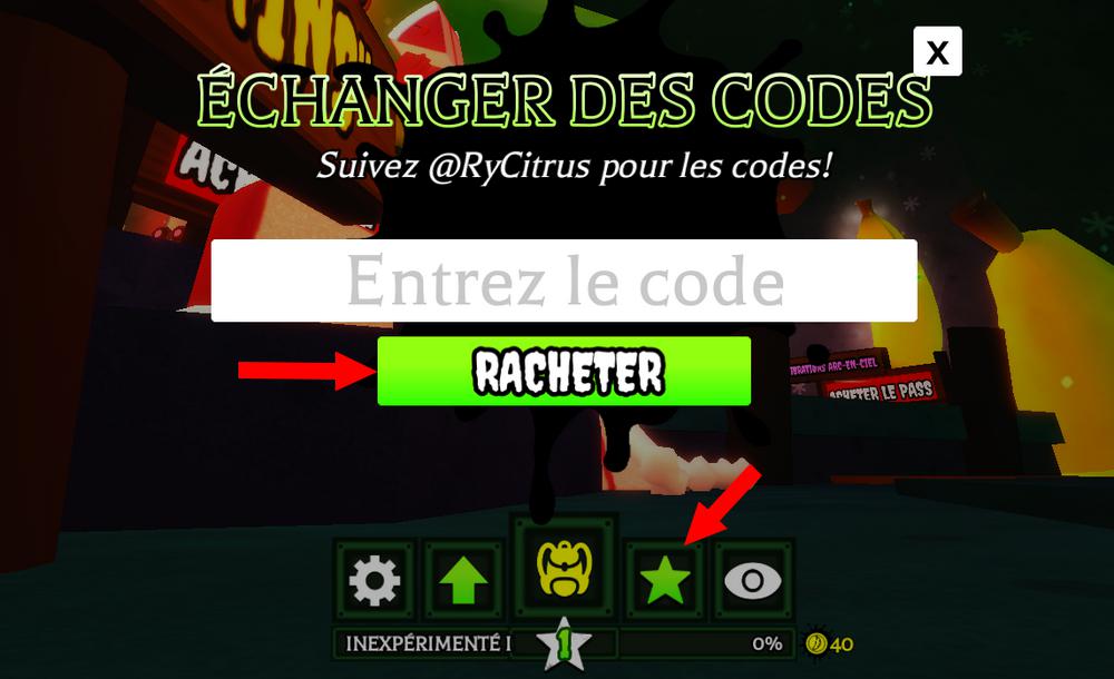 Activer les codes dans Banana Eats
