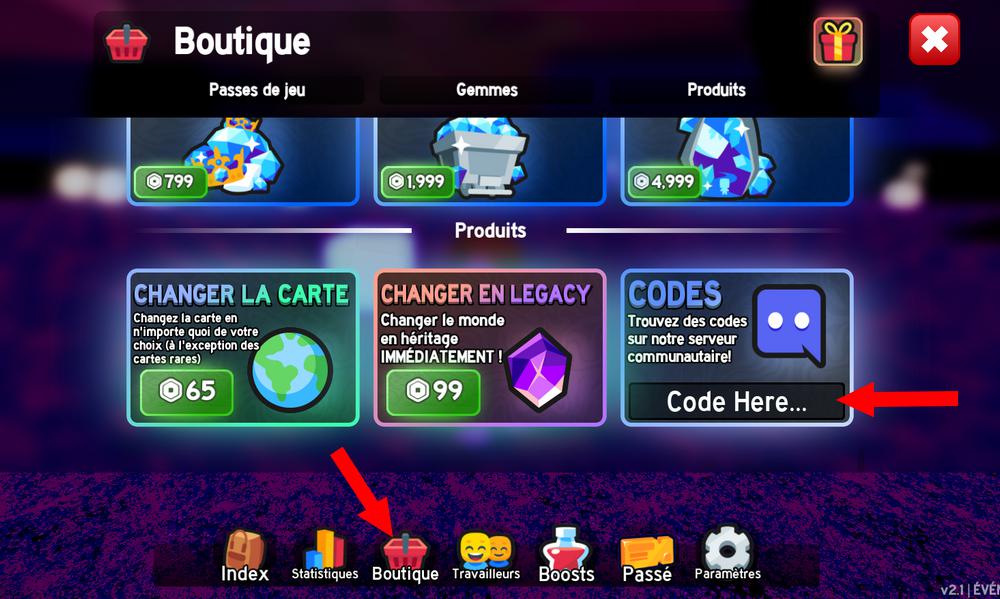 Activer les codes dans Block Mayhem X