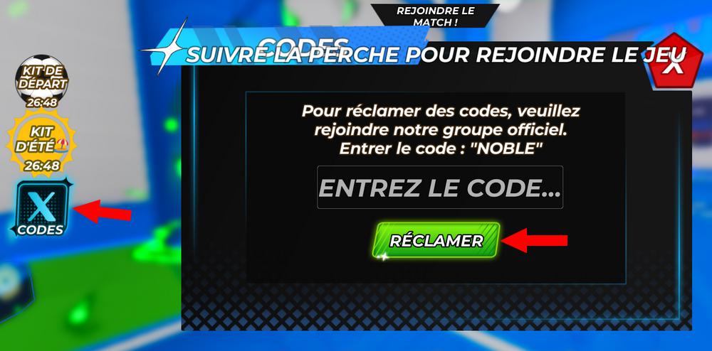 Activer les codes dans Captain Tsubasa Final Shot