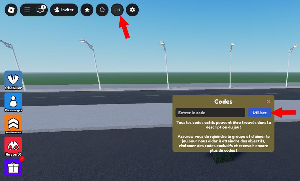 Activer les codes dans Gather Speed