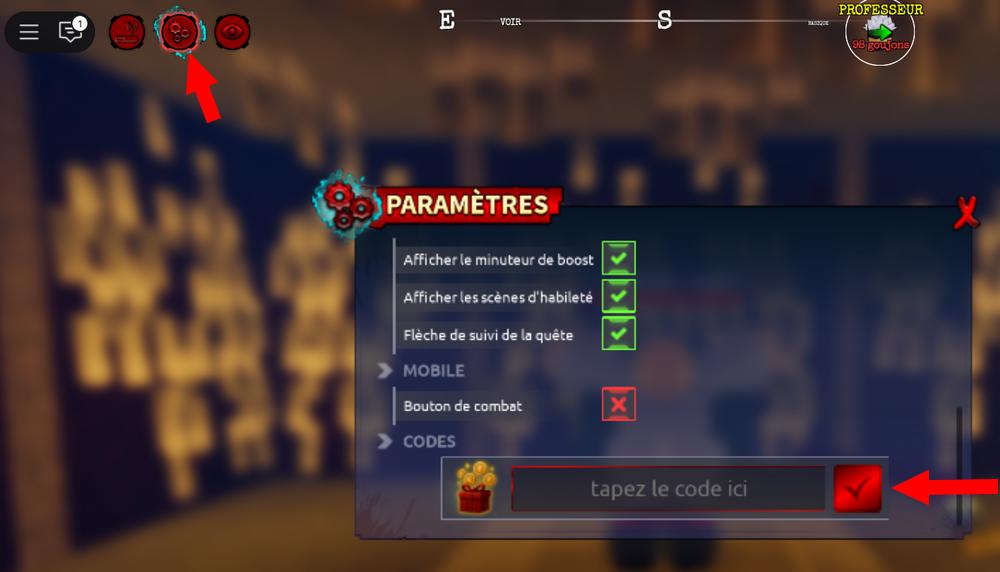 Activer les codes dans Kaizen