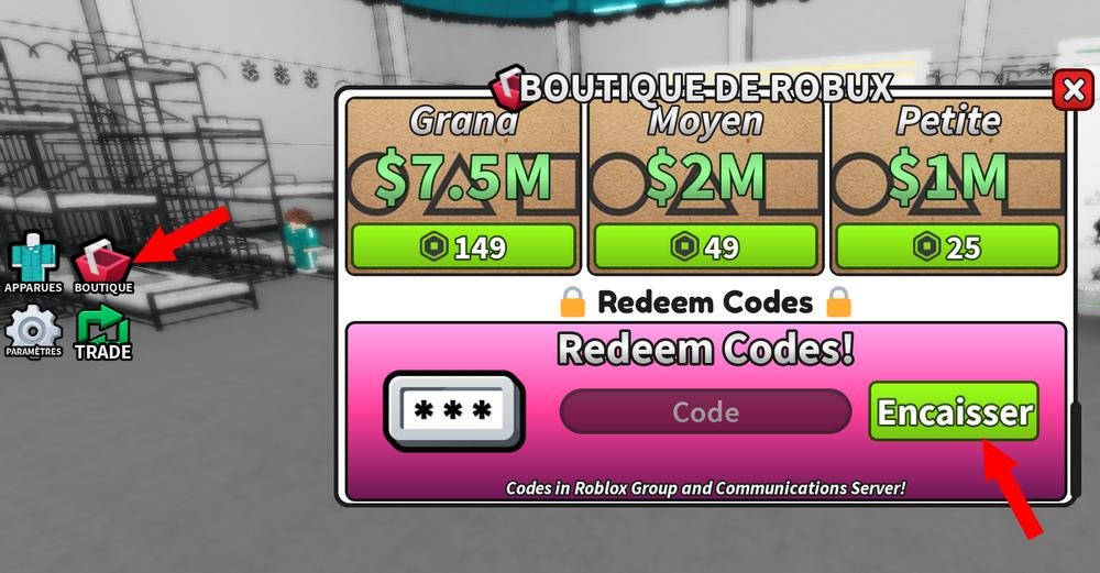 Activer les codes dans Octopus Game