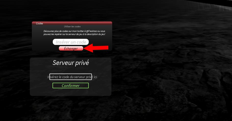 Activer les codes dans Project Mugetsu