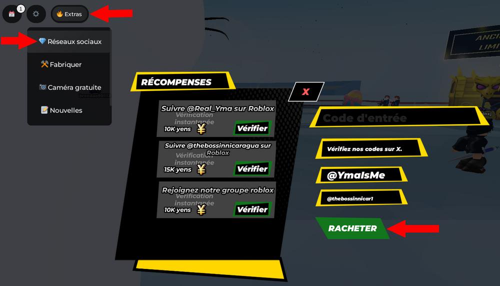 Activer les codes Anime Ball