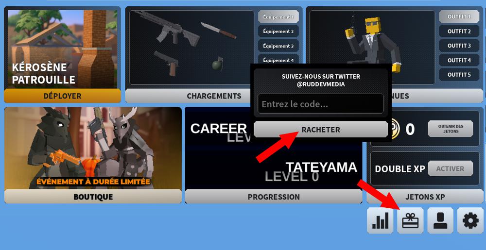 Activer les codes dans Bad Business