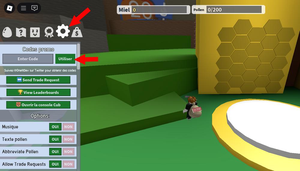 Activer les codes Bee Swarm Simulator