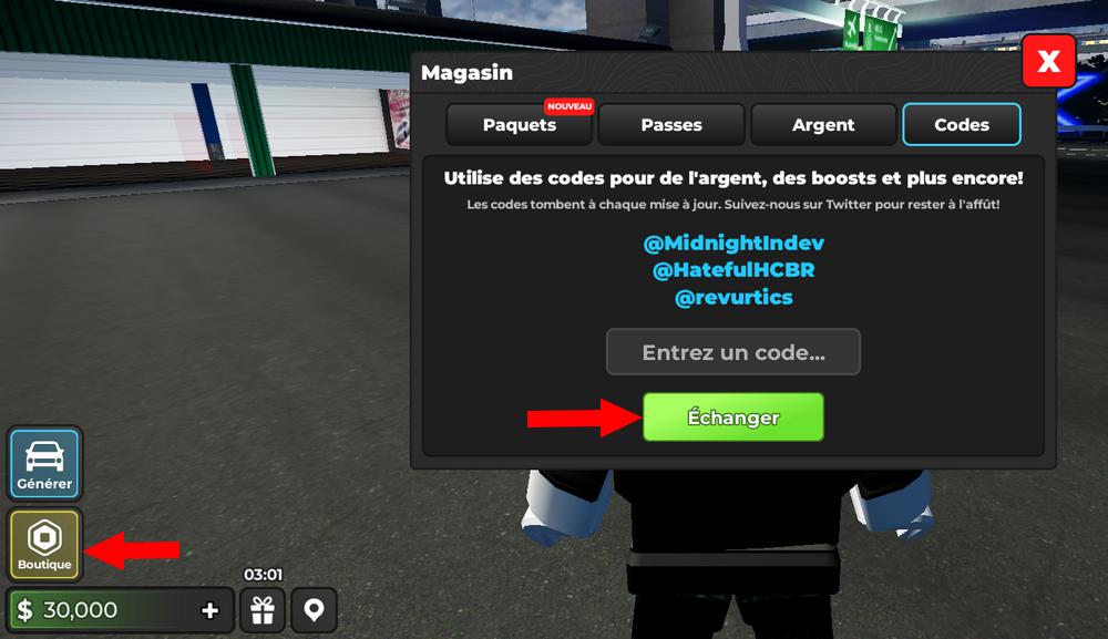 Activer les codes Midnight Chasers Highway Racing