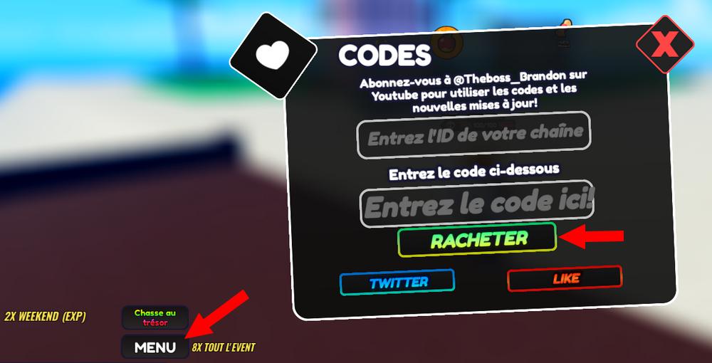 Activer les codes One Fruit Simulator