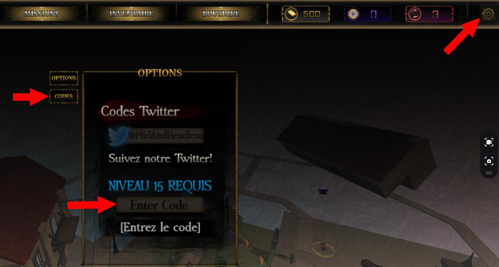 Activer les codes Untitled Attack on Titan