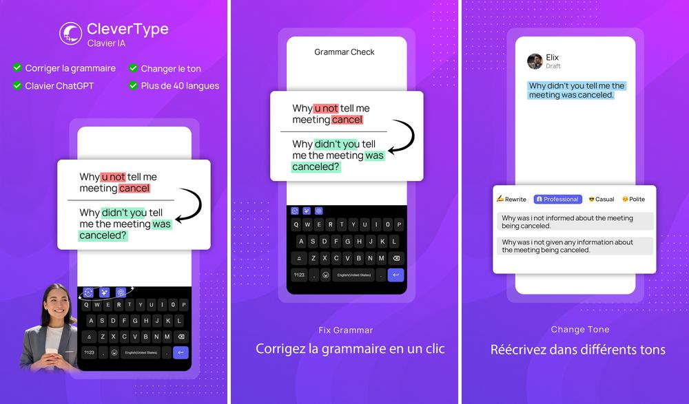 Clavier IA CleverType
