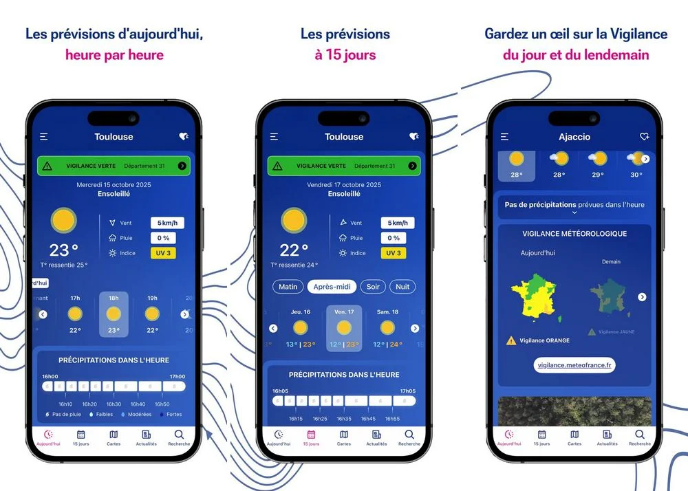 Météo-France - meilleure application météo pour iPhone