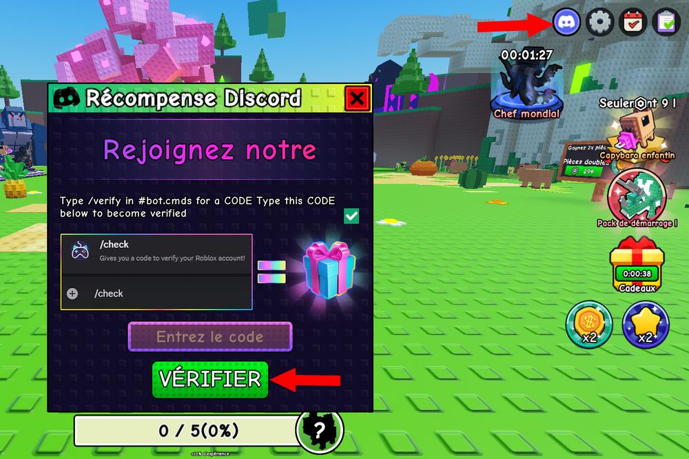 Activer les codes dans Beastify