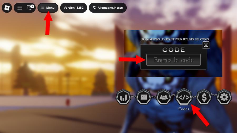 Activer les codes dans Hollow Era