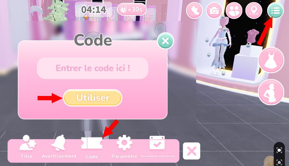 Activer codes Prism Runway Show