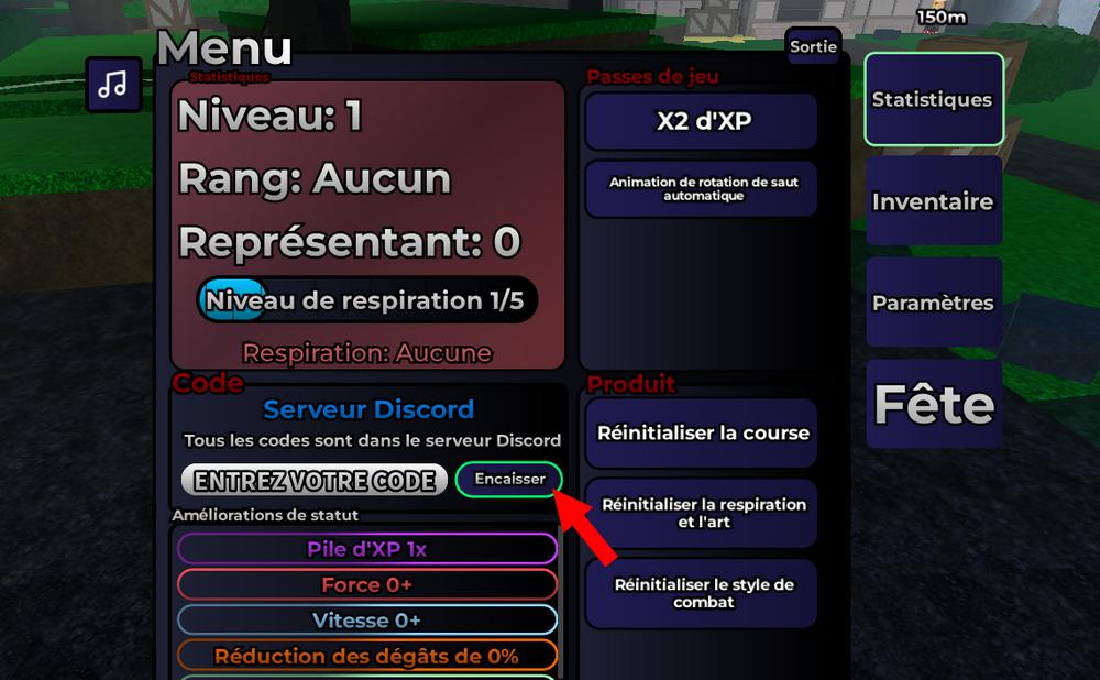 Activer les codes dans Weak Legacy 2