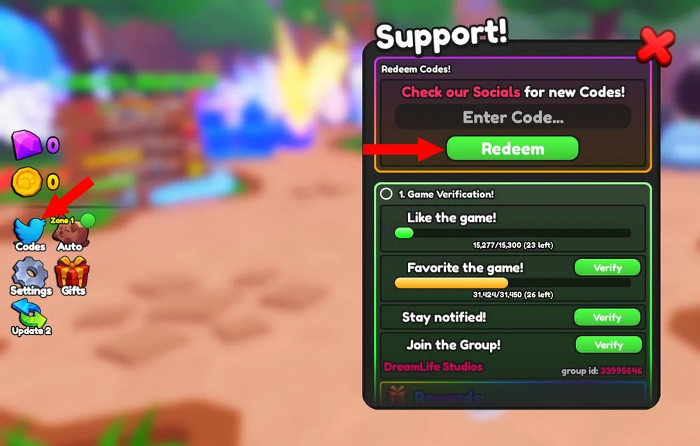 Utiliser les codes dans Pet Quest