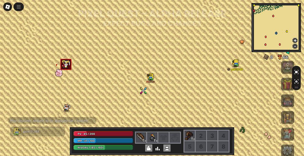 Utiliser codes Pixel Quest