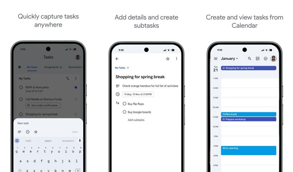 Google Tasks - application de to-do list