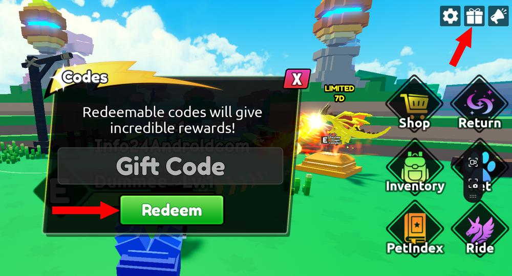 Utiliser les codes de Catch a Monster