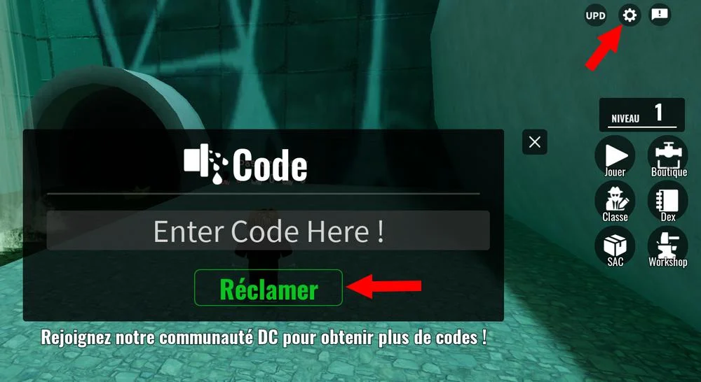 Utiliser les codes dans Dead Sewers