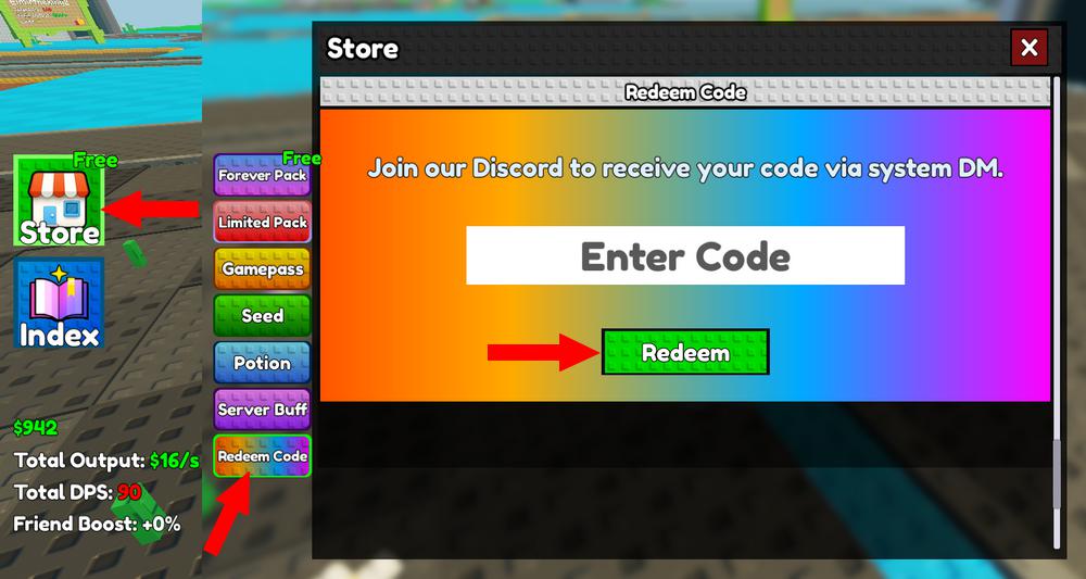 Utiliser les codes Merge and Fight