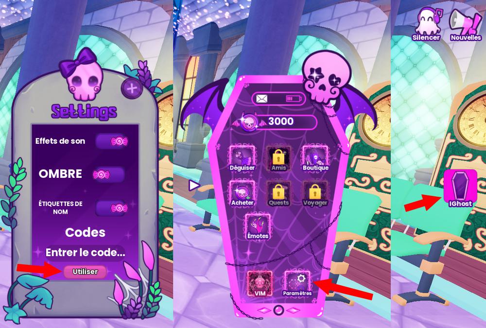 Utiliser les codes dans MonsterVerze