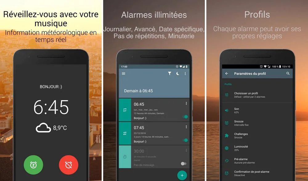 AMdroid - application de réveil