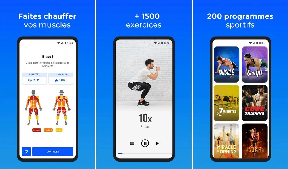 FizzUp - application pour faire du sport à la maison