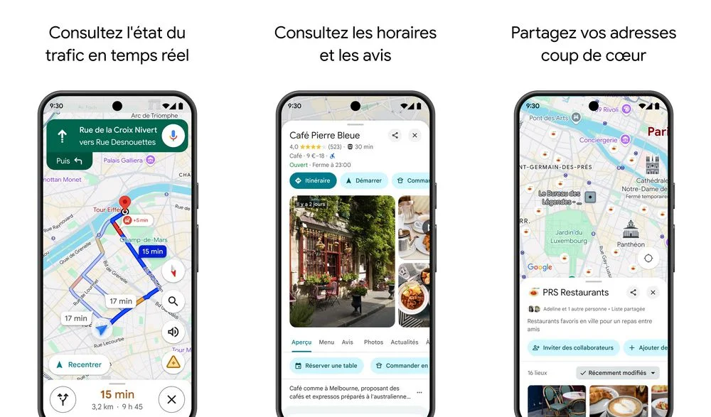 Google Maps - application pour partager sa position