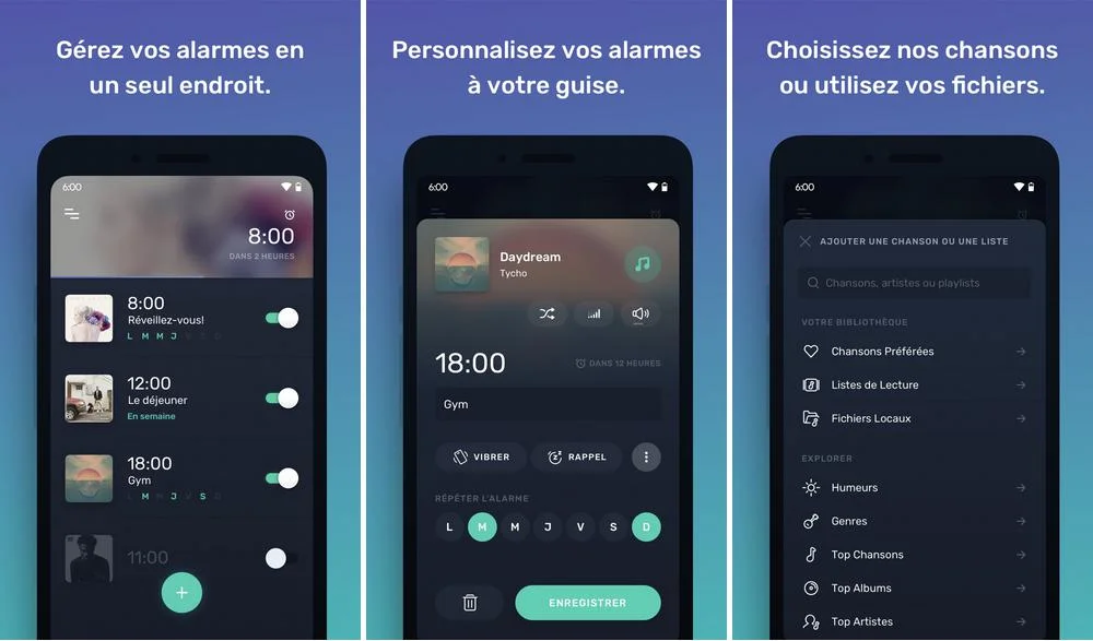 Mornify - application de réveil