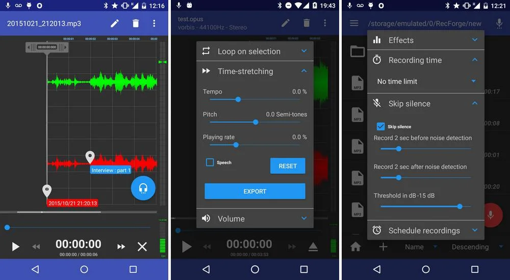 RecForge II - application d'enregistreur vocal