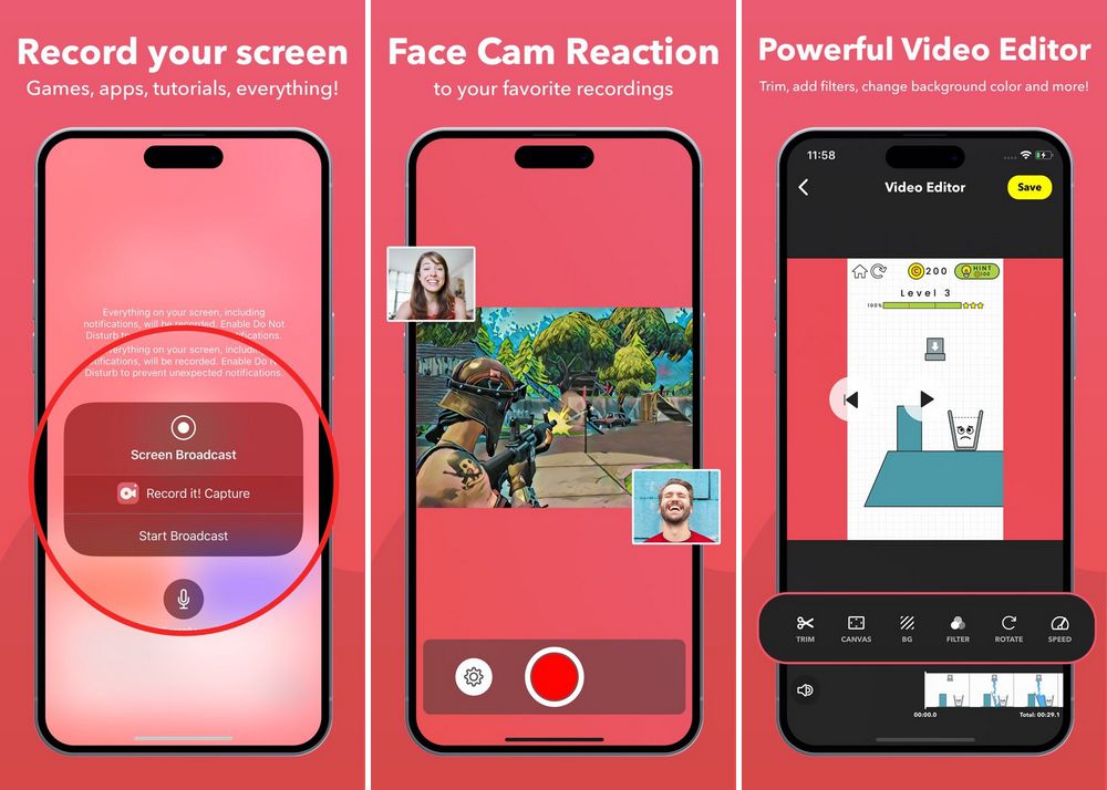 Record it! - meilleur enregistreur d'écran pour iPhone