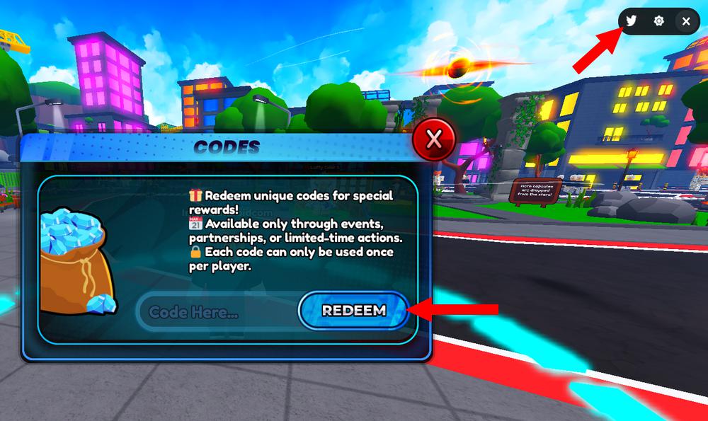 Utiliser les codes Anime Advance