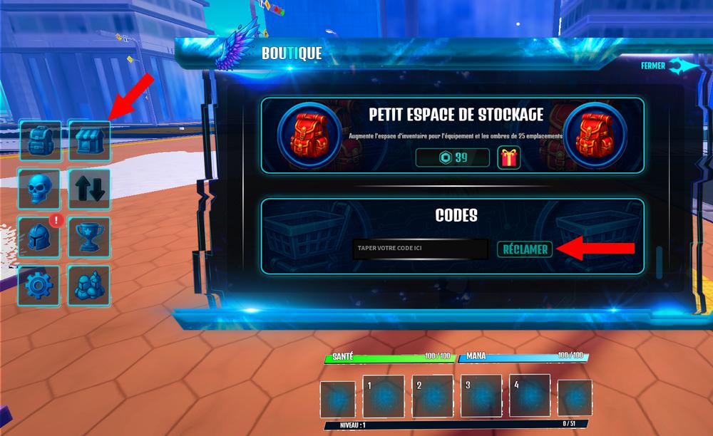 Utiliser les codes Arise Ragnarok