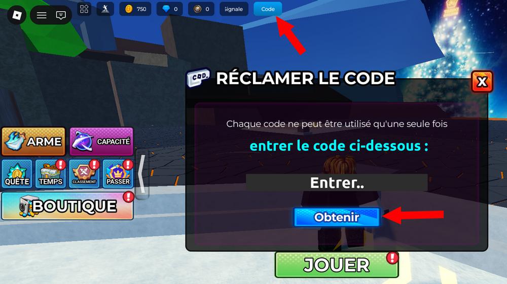 Utiliser les codes Duel Warriors