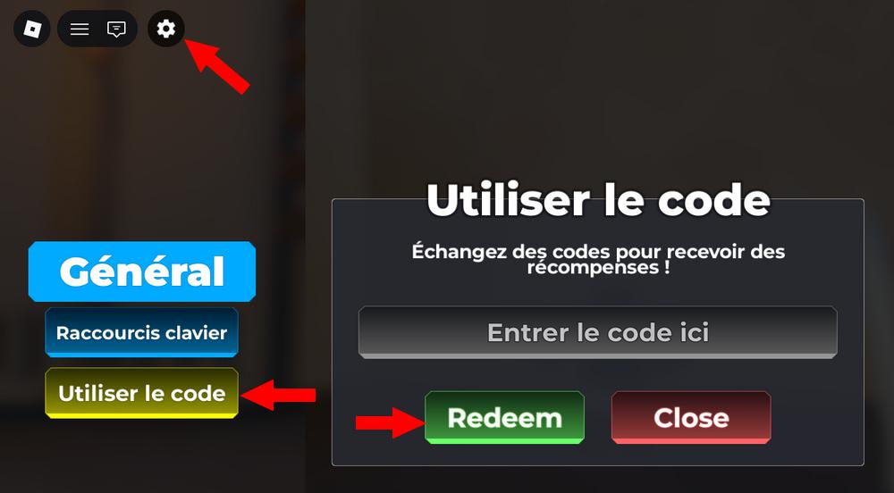 Utiliser les codes de Knife Arena