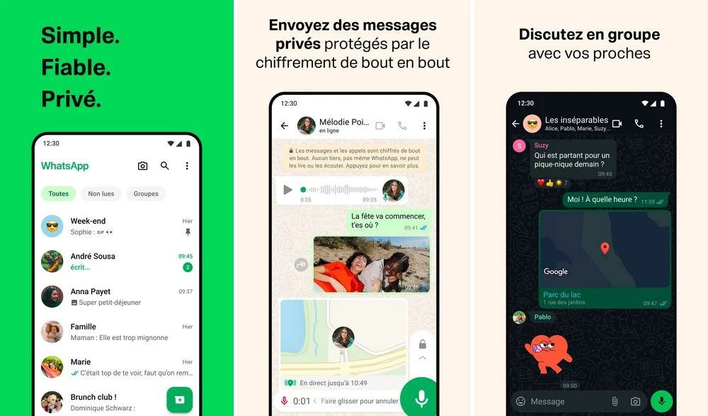WhatsApp - application pour partager sa position