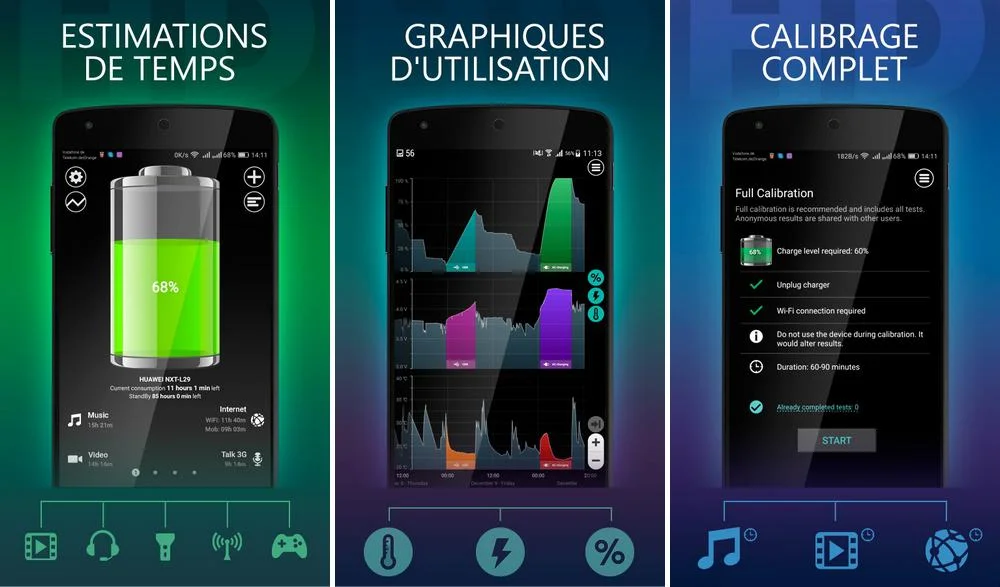 Battery HD - application pour économiser la batterie